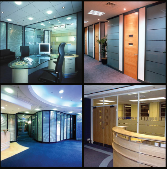 Glass Office Partitions · Larger Photographs and details Click Here